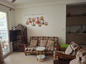 Living Room in 2 BHK Apartment at Bhartiya Nikoo Homes Phase 2, Thanisandra Main Road – for Rent