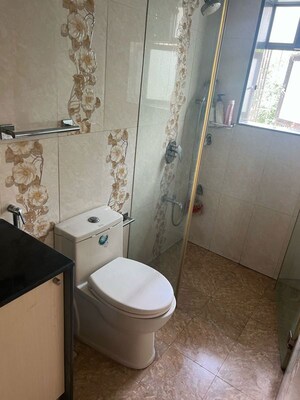 Bathroom in 2 BHK Apartment at New Garden View, Bandra West – for Rent