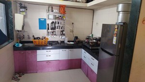 Kitchen in 2.5 BHK Apartment at Gahlot Majesty and Avenue CHS, Seawoods – for Rent