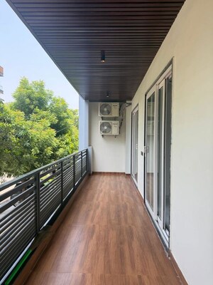 Balcony in 3 BHK Builder Floor at Balaji Apartments Palam Vihar, Palam Vihar Extension – for Rent
