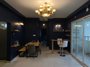 Living Room in 3 BHK Apartment at Prestige Lakeside Habitat, Varthur – for Rent