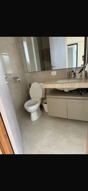 Bathroom in 3 BHK Apartment at Hiranandani Estate Rodas Enclave, Ghodbunder Road – for Rent