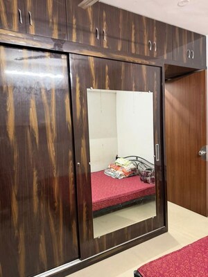 Bedroom in 1 BHK Apartment at Goel Ganga Aria, Dhanori – for Rent