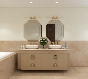 Bathroom in 4 BHK Villa at Emaar Marbella, Sector 66 – for Rent
