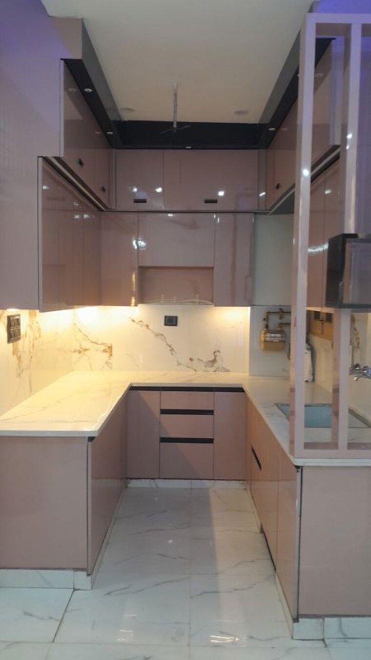 Kitchen, concept-apartment 3 Bedroom 1200 Sq.Ft. Builder Floor In Niti Khand ii Ghaziabad 10727062