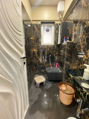 Bathroom in 1 BHK Apartment at White Flower Residency, Kamathipura – for Sale