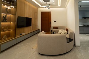 Living Room in 3 BHK Apartment at Myhna Vistara, Gunjur – for Sale