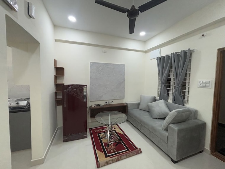 Living Room, kondapur 1 Bedroom 600 Sq.Ft. Builder Floor In Kondapur Hyderabad 10727179