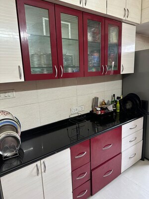 Kitchen in 3 BHK Apartment at Runwal Centre, Deonar – for Rent