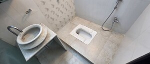 Bathroom in 3 BHK Apartment at Goel Ganga Melrose, Sopan Baug – for Rent