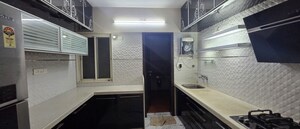 Kitchen in 3 BHK Apartment at Goel Ganga Melrose, Sopan Baug – for Rent