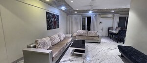 Living Room in 3 BHK Apartment at Goel Ganga Melrose, Sopan Baug – for Rent