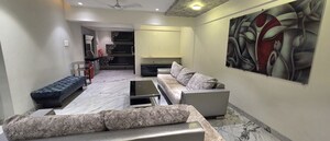 Living Room in 3 BHK Apartment at Goel Ganga Melrose, Sopan Baug – for Rent