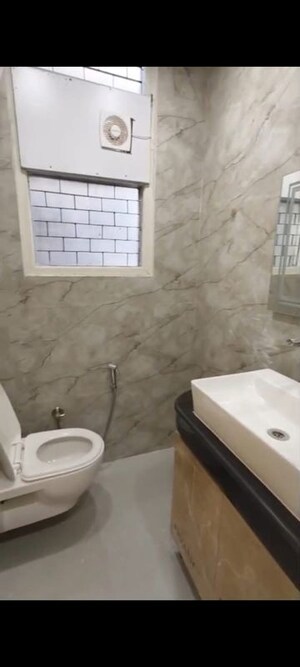 Bathroom in 3 BHK Builder Floor at Nehru Enclave – for Rent