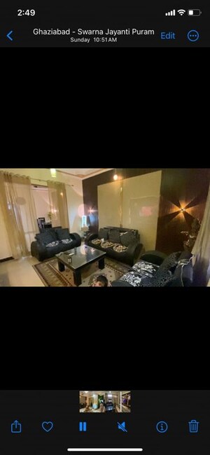 Living Room in 3 BHK Apartment at MCC Signature Heights, Raj Nagar Extension – for Rent