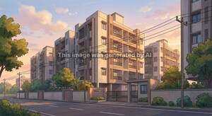  Apartment – Exterior View View at Dehgam - for Sale