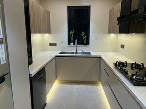 Kitchen in 3 BHK Builder Floor at South City 1 – for Rent
