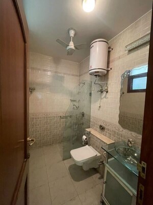 Bathroom in 3 BHK Builder Floor at South City 1 – for Rent