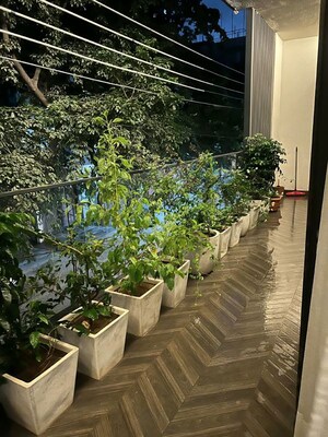 Balcony in 3 BHK Builder Floor at South City 1 – for Rent
