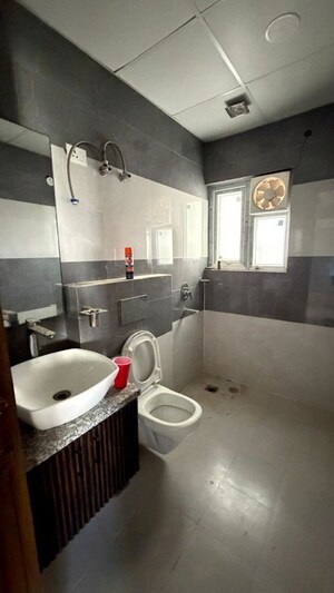 Bathroom in 4 BHK Builder Floor at The Saffron Homes, Sector 50 – for Rent