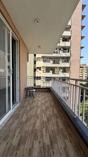 Balcony in 4 BHK Builder Floor at The Saffron Homes, Sector 50 – for Rent