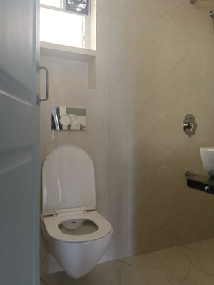 Bathroom in 2 BHK Apartment at HDIL Dheeraj Diamond, Malad West – for Rent