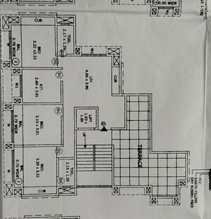 Floor Plan in 3 BHK Apartment at Mayuresh CHS, Naupada – for Sale