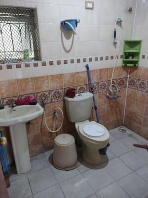 Bathroom in 3 BHK Apartment at Santara Magan Place II, Hulimavu – for Rent