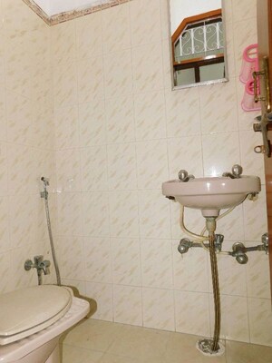 Bathroom in 4 BHK Builder Floor at Chattarpur – for Rent