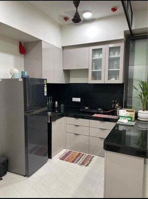 Kitchen in 1 BHK Apartment at Lodha Crown Quality Homes, Majiwada – for Sale