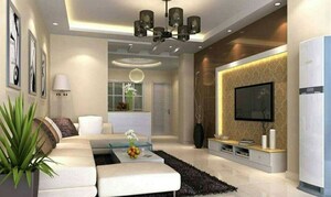Living Room in 3 BHK Apartment at ASBL Spire, Kokapet – for Rent