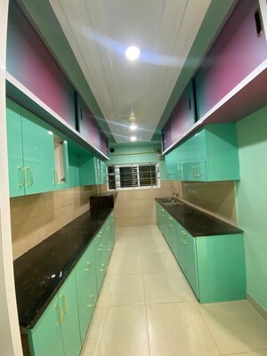 Kitchen in 3 BHK Apartment at Prestige High Fields, Gachibowli – for Rent
