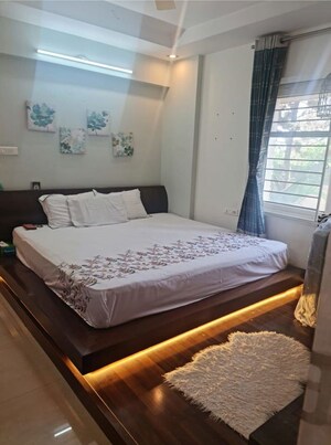 Bedroom in 4 BHK Apartment at Niharika Signature, Gachibowli – for Rent