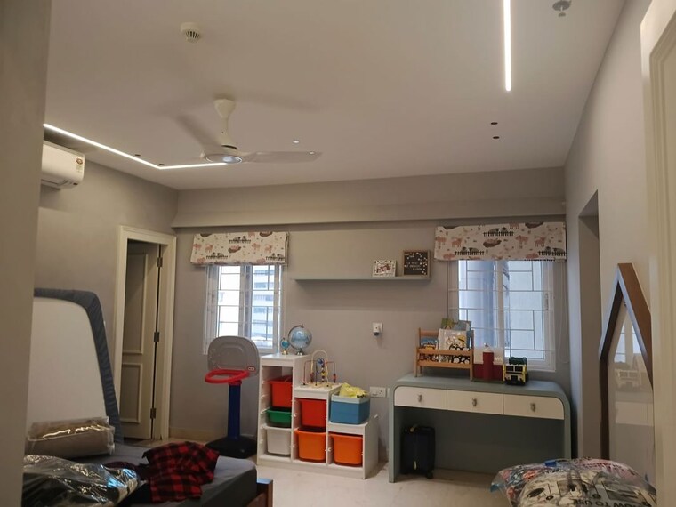 Living Room, prestige-high-fields 4 Bedroom 4070 Sq.Ft. Apartment In Gachibowli Hyderabad 10728450