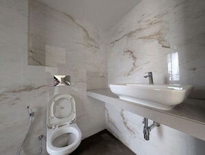 Bathroom in 3 BHK Apartment at Hubtown Seasons, Chembur – for Rent