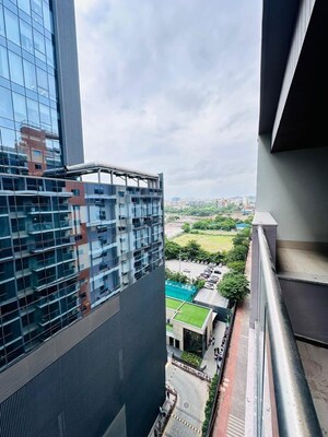 Balcony in 2.5 BHK Apartment at Adani Atelier Greens, Koregaon Park – for Rent
