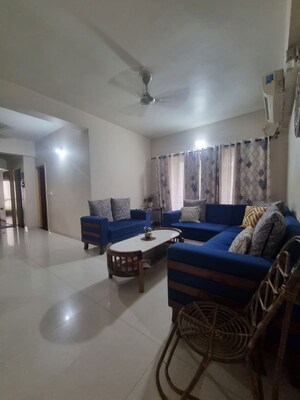 Living Room in 3 BHK Apartment at Prahlad Nagar – for Sale