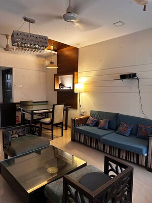 Living Room in 2.5 BHK Apartment at Bellwether Cascade, Matunga East – for Rent