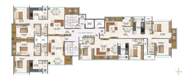 Floor Plan, dp-force-tower 2 Bedroom 853 Sq.Ft. Apartment In Baner Pune 10728773