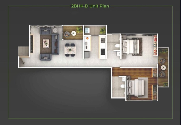 Floor Plan, dp-force-tower 2 Bedroom 853 Sq.Ft. Apartment In Baner Pune 10728773