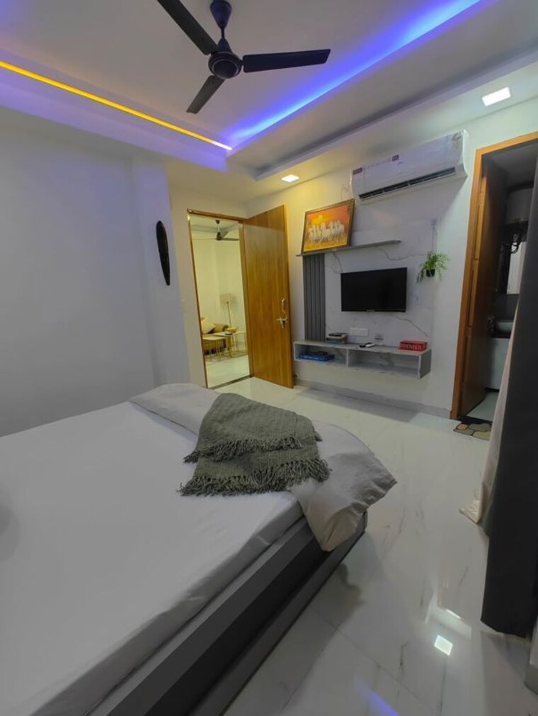 Bedroom, sector 43 1 Bedroom 600 Sq.Ft. Builder Floor In Sector 43 Gurgaon 10728793