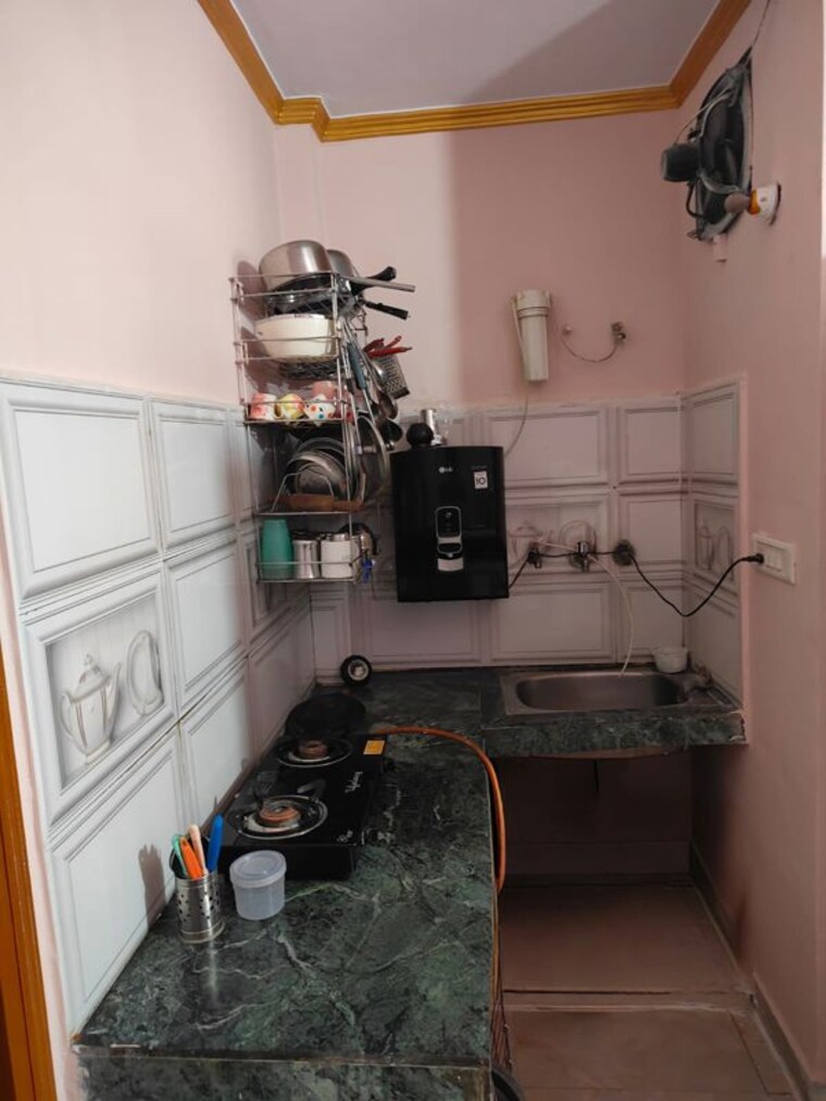 Kitchen, gharoli 2 Bedroom 450 Sq.Ft. Builder Floor In Gharoli Delhi 10668035
