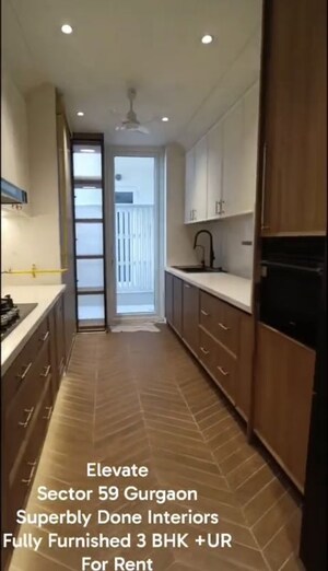 Kitchen in 3 BHK Apartment at Conscient Hines Elevate, Sector 59 – for Rent