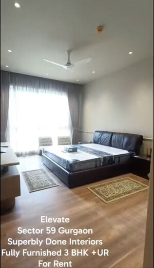 Bedroom in 3 BHK Apartment at Conscient Hines Elevate, Sector 59 – for Rent