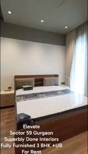 Bedroom in 3 BHK Apartment at Conscient Hines Elevate, Sector 59 – for Rent