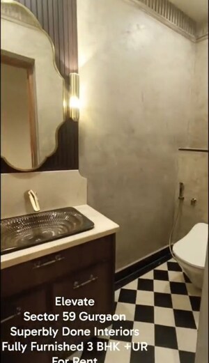 Attached Bathroom in 3 BHK Apartment at Conscient Hines Elevate, Sector 59 – for Rent