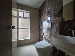 Bathroom in 3 BHK Apartment at Dosti West County, Balkum Pada – for Rent