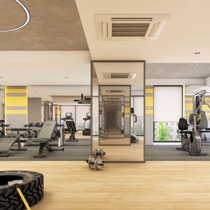Gym in 4 BHK Apartment at SAS Crown, Kokapet – for Sale