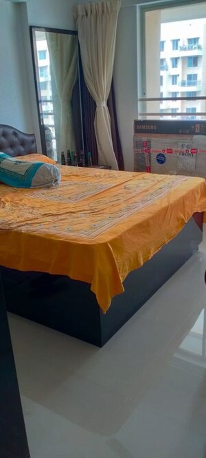 Bedroom in 2 BHK Apartment at Karia Konark Orchid, Wagholi – for Rent