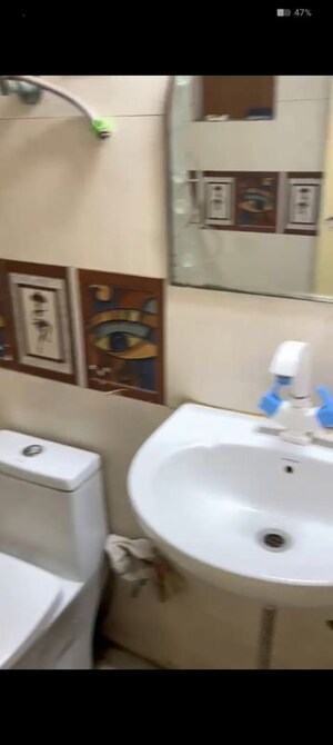 Bathroom in 2.5 BHK Apartment at Nitishree Aura Chimera, Raj Nagar Extension – for Sale